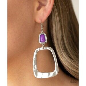 Material Girl Mod Purple Earrings (133)